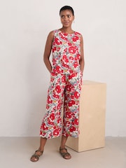 Seasalt Cornwall Red Colour 100% Linen Study Vest - Image 6 of 8