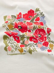 Seasalt Cornwall White Printing Ink Organic Cotton T-Shirt - Image 5 of 5