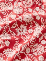 Seasalt Cornwall Red Petite Rose Trellis Wide Leg 100% Cotton Jumpsuit - Image 5 of 5