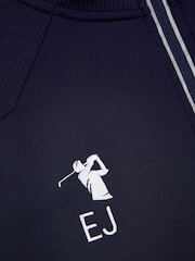 My American Golf Mens Blue Personalised Stromberg Textured Panel Midlayer Jumper - Image 2 of 3