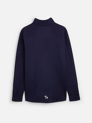 My American Golf Mens Blue Personalised Stromberg Textured Panel Midlayer Jumper - Image 3 of 3