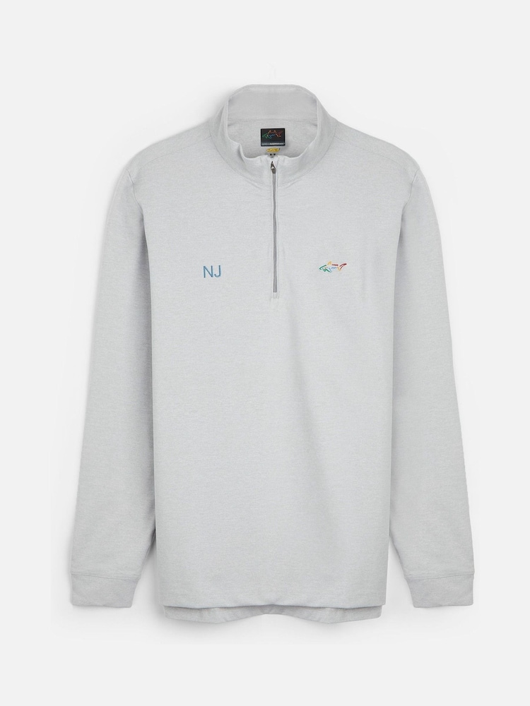 Personalised Greg Norman Mens Quarter Zip Midlayer  by My American Golf - Image 1 of 3