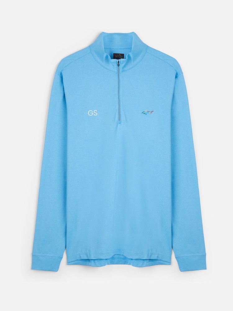 Personalised Greg Norman Mens Quarter Zip Midlayer  by My American Golf - Image 1 of 3