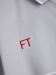 My American Golf Mens Grey Personalised Stromberg Colour Block Polo Shirt - Image 2 of 3