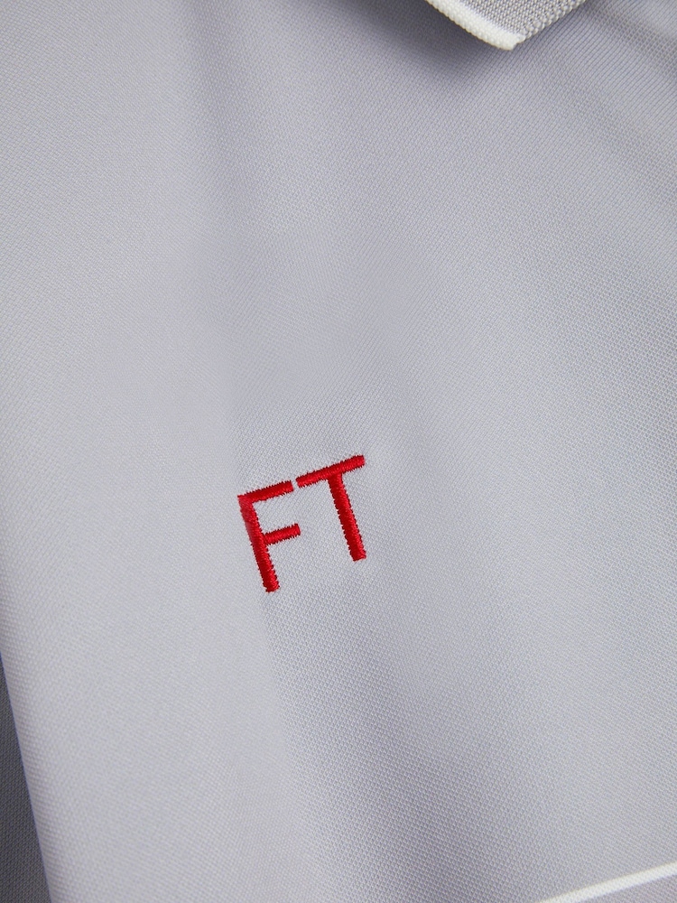 My American Golf Mens Grey Personalised Stromberg Colour Block Polo Shirt - Image 2 of 3