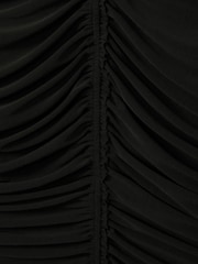 Reiss Black Sabrina Ruched-Jersey Mini Dress - Image 7 of 7