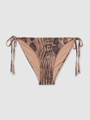 Reiss Mink Riah Mid Rise Bikini Bottoms - Image 2 of 5