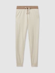 Reiss Eve Wool Blend Colourblock Joggers - Image 2 of 5