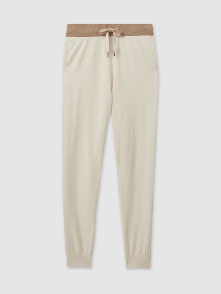 Reiss Eve Wool Blend Colourblock Joggers - Image 2 of 5