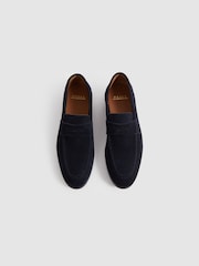 Reiss Bray Suede Suede Penny Loafers - Slika 3 iz 5