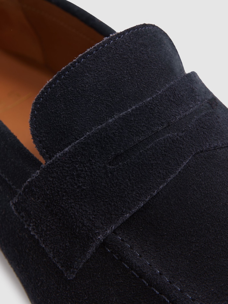 Reiss Bray Suede Suede Penny Loafers - Slika 5 iz 5