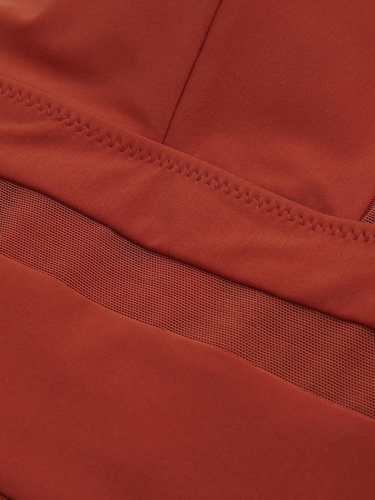Reiss Rust Harper Cross-Back Mesh Swimsuit - Image 5 of 5