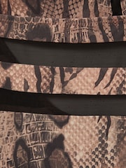 Reiss Mink Hope Snake Print Mesh Swimsuit - Image 5 of 5
