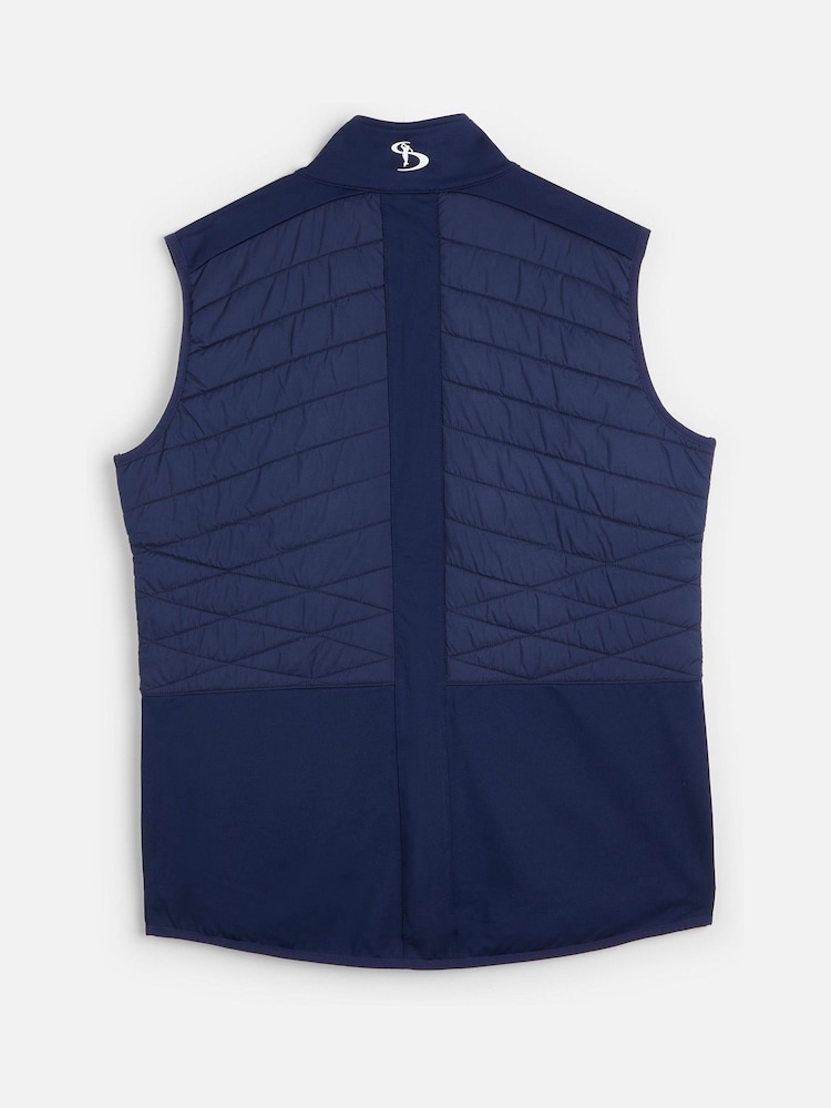 My American Golf Mens Blue Personalised Stromberg Forma 3 Gilet Coat Jacket - Image 3 of 3
