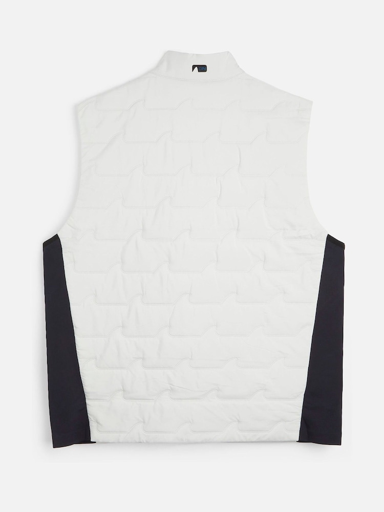 My American Golf Mens Personalised Greg Norman White Gilet - Image 2 of 2