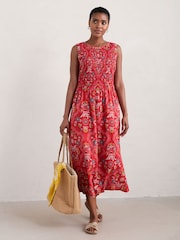 Seasalt Cornwall Red Sleeveless Meadowsweet Dress - Image 1 of 6