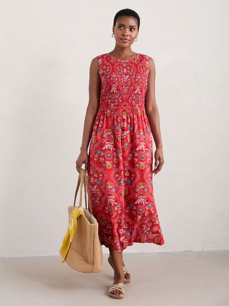 Seasalt Cornwall Red Sleeveless Meadowsweet Dress - Image 1 of 6