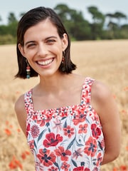 Seasalt Cornwall Red Alabaster Midi Dress - Image 3 of 8