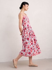 Seasalt Cornwall Red Alabaster Midi Dress - Image 5 of 8