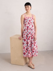 Seasalt Cornwall Red Alabaster Midi Dress - Image 6 of 8