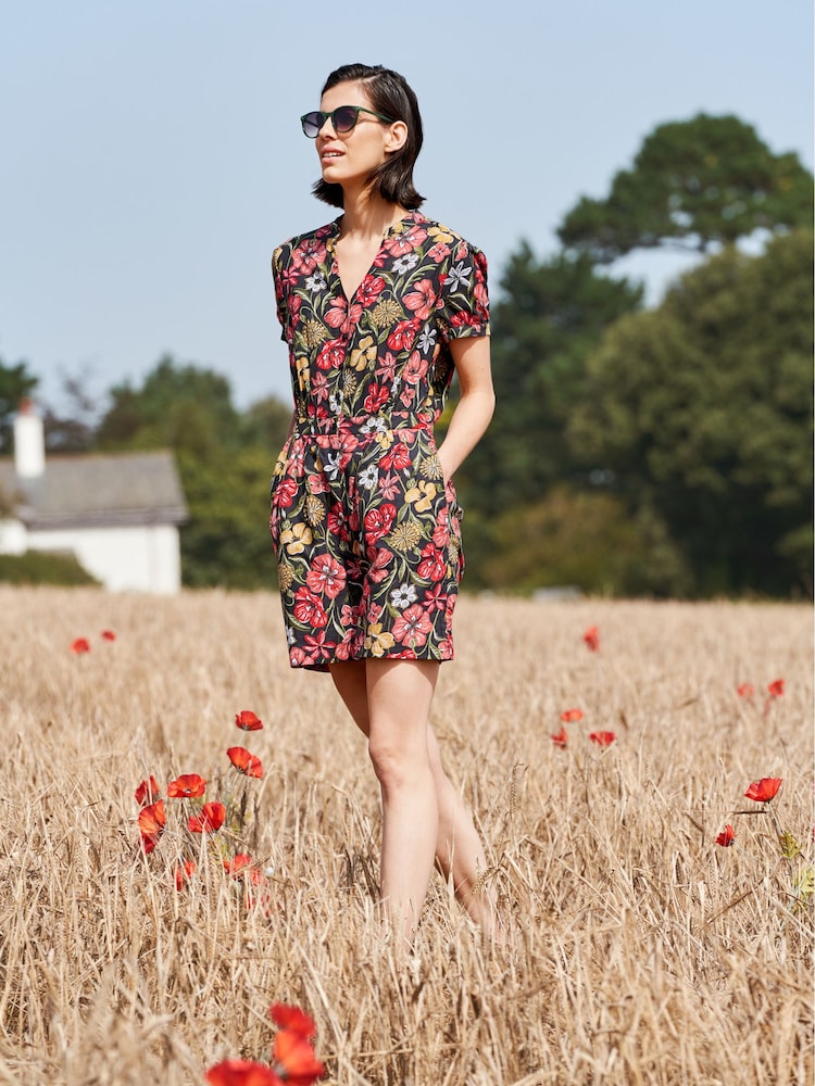 Seasalt Cornwall – Overall aus Baumwollleinen mit Sternenmuster und Streifen - Bild 2 von 6 Seasalt Cornwall – Overall aus Baumwollleinen mit Sternenmuster und Streifen - Bild 2 von 6