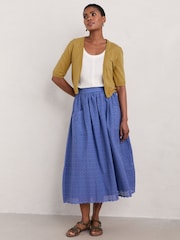 Seasalt Cornwall Yellow Tamsyn V-Neck Jersey Midi Dress - Image 1 of 5