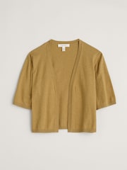 Seasalt Cornwall Yellow Tamsyn V-Neck Jersey Midi Dress - Image 4 of 5