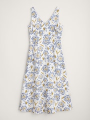 Seasalt Cornwall Blue Sky Beyond Sleeveless V-Neck Dress - Image 5 of 6