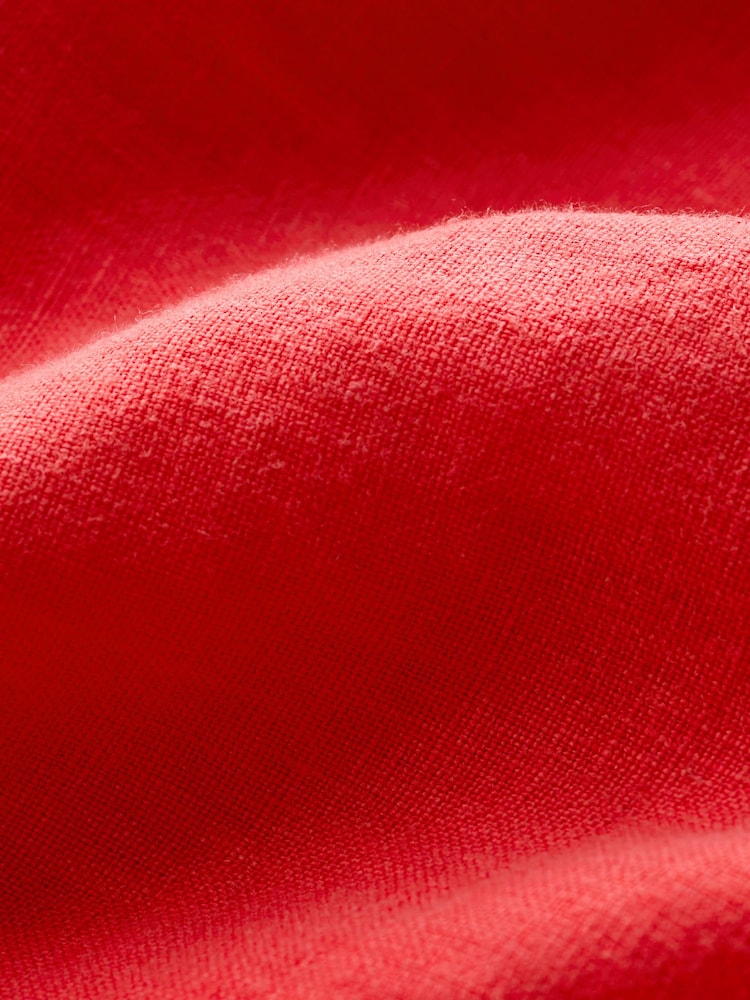 Seasalt Cornwall Red Pepper Moth 100% Linen Skirt - Image 5 of 5