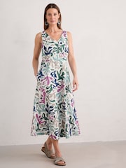 Seasalt Cornwall Black Tall Sky Beyond Sleeveless V-Neck Dress - Image 1 of 5