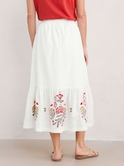 Seasalt Cornwall White Through the Woods Skirt - Image 3 of 5