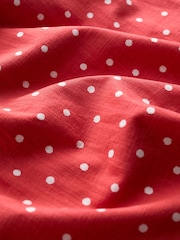Seasalt Cornwall Red Multi Swallow Hill Printed A-Line 100% Linen Skirt - Image 5 of 5