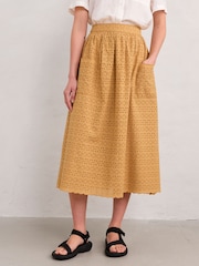 Seasalt Cornwall Deep Woods Broderie Skirt - Bild 1 von 5