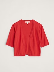 Seasalt Cornwall Red Tamsyn V-Neck Jersey Midi Dress - Image 4 of 5