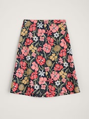 Seasalt Cornwall Black Multi Paint Pot Organic Cotton Skirt - Image 4 of 5
