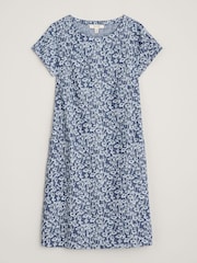 Seasalt Cornwall Blue Petite Fernbank Chambray 100% Cotton Dress - Image 4 of 5