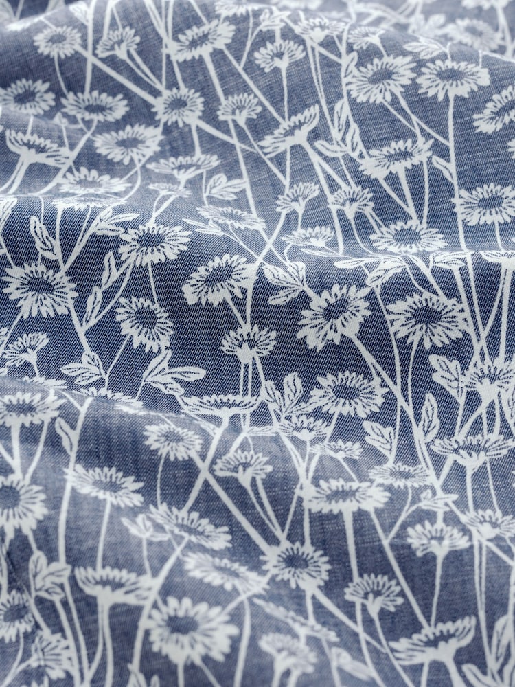 Seasalt Cornwall Blue Petite Fernbank Chambray 100% Cotton Dress - Image 5 of 5