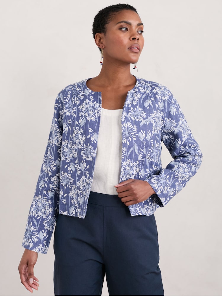 Seasalt Cornwall Blue Country Lane Jacket - Image 1 of 5