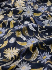 Seasalt Cornwall Blue Rosehip V-Neck Jersey Top - Image 5 of 5