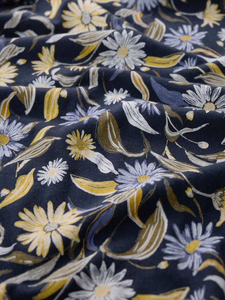 Seasalt Cornwall Blue Rosehip V-Neck Jersey Top - Image 5 of 5