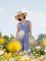 Seasalt Cornwall Green Petite Tall Line Strokes Short Sleeve Dress - Image 3 of 4