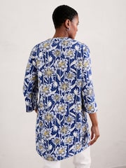 Seasalt Cornwall Blue Hayle Bar V-Neck Tunic - Image 2 of 7