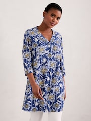 Seasalt Cornwall Blue Hayle Bar V-Neck Tunic - Image 5 of 7