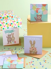 6 Pack Natural Bertie and Rosie Cards - Image 1 of 3