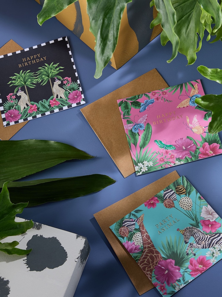 6 Pack Bold Chic Animal Print Cards - Image 1 of 3