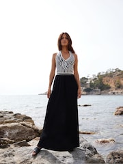 Ro&Zo Black Crochet Bodice Maxi Dress - Image 1 of 5