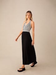 Ro&Zo Black Crochet Bodice Maxi Dress - Image 3 of 5