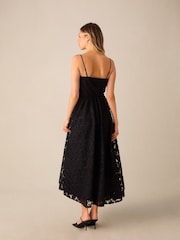 Ro&Zo Black Celine Appliqué Dress - Image 6 of 6
