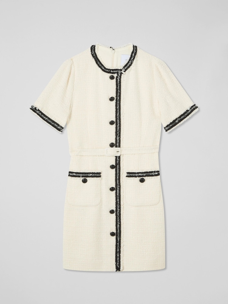 LK Bennett Charlie Petite Italian Cotton Blend Tweed Dress - Bild 4 von 4 LK Bennett Charlie Petite Italian Cotton Blend Tweed Dress - Bild 4 von 4