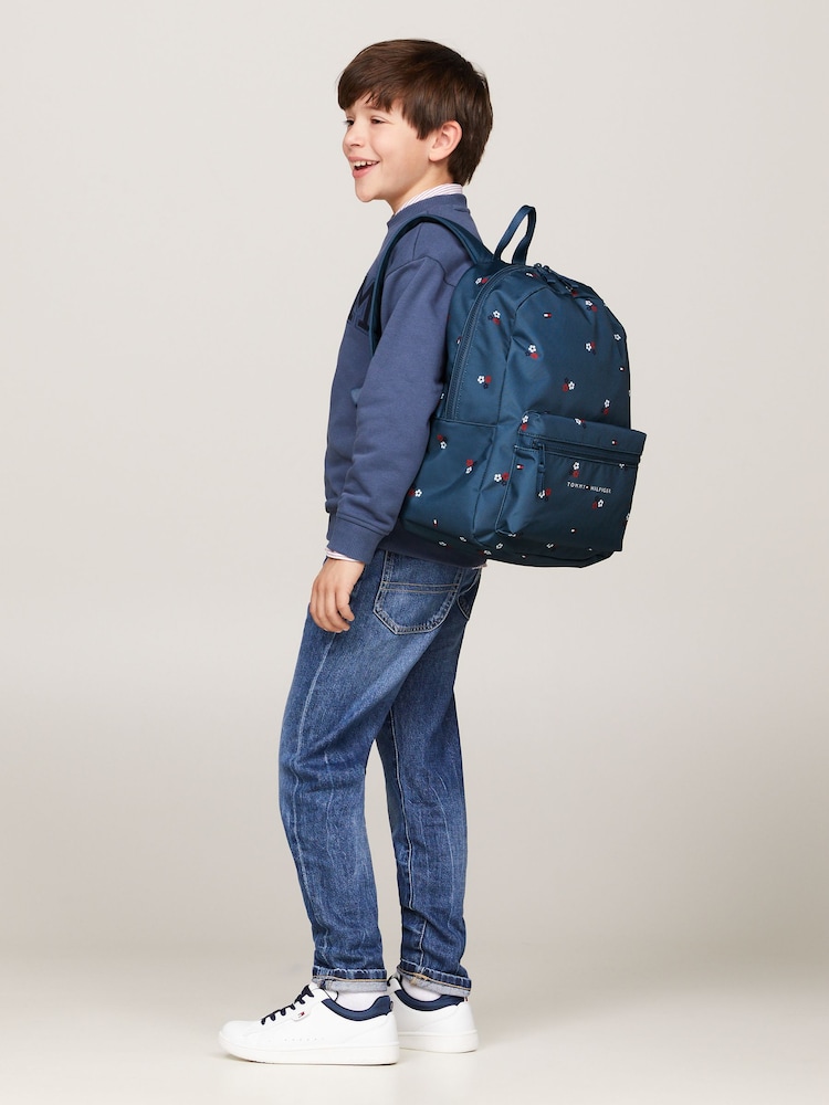 Tommy Hilfiger Blue Essential Backpack - Image 6 of 6 Tommy Hilfiger Blue Essential Backpack - Image 6 of 6